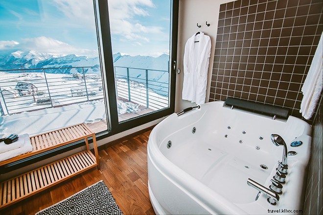 Quadrum Ski & Yoga Resort: Innovative Shipping Container Hotel in Georgia s Caucasus Mountains