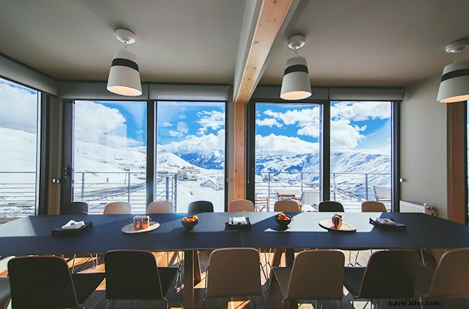 Quadrum Ski & Yoga Resort: Innovative Shipping Container Hotel in Georgia s Caucasus Mountains