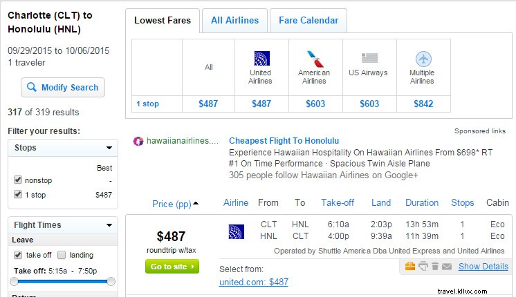 Airline Fare War: $488 Roundtrip Flights to Honolulu from Major U.S. Cities