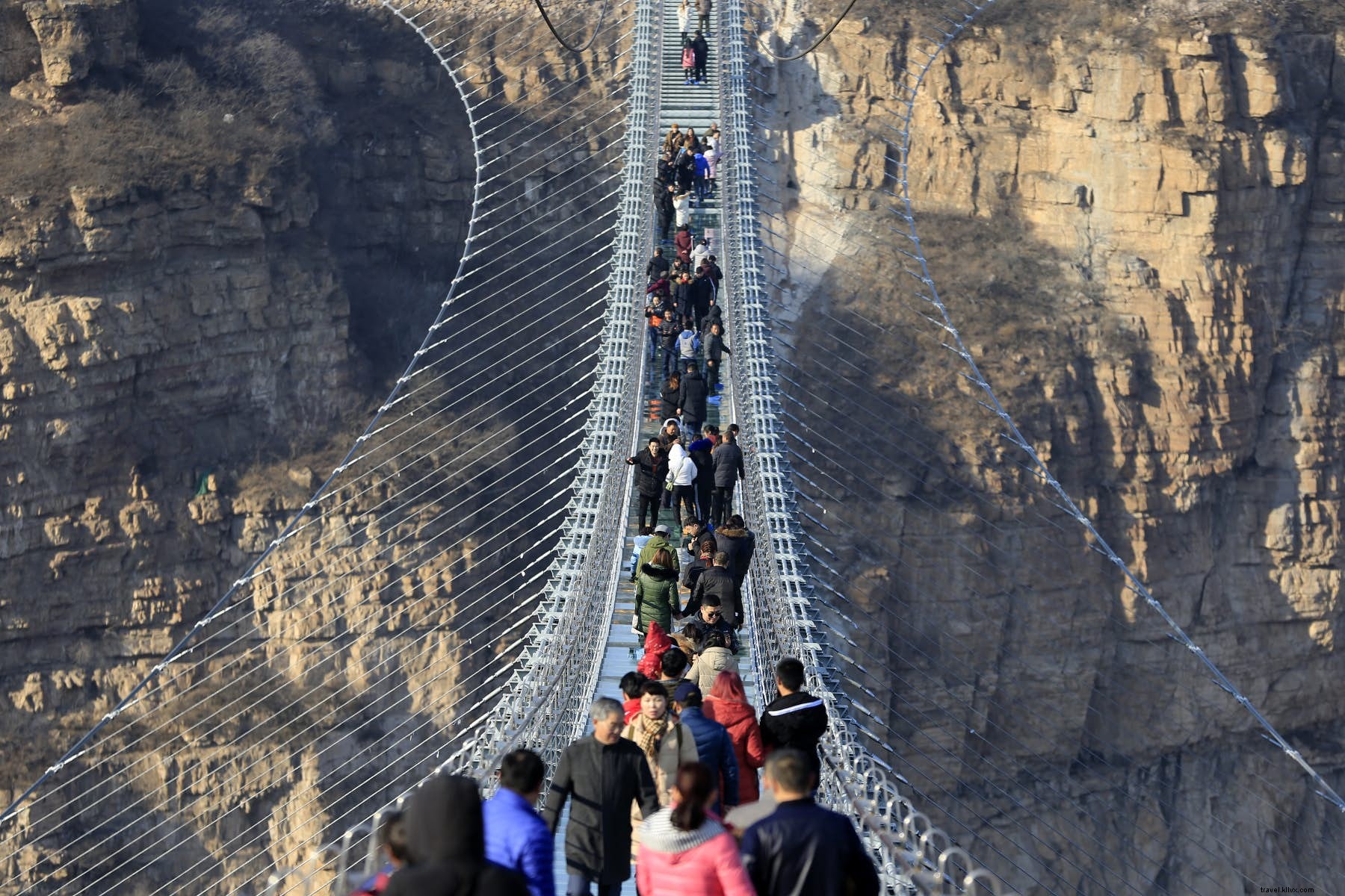 World s Longest Glass Bridge in China s Hebei Province: A 488-Meter Thrill 218 Meters High