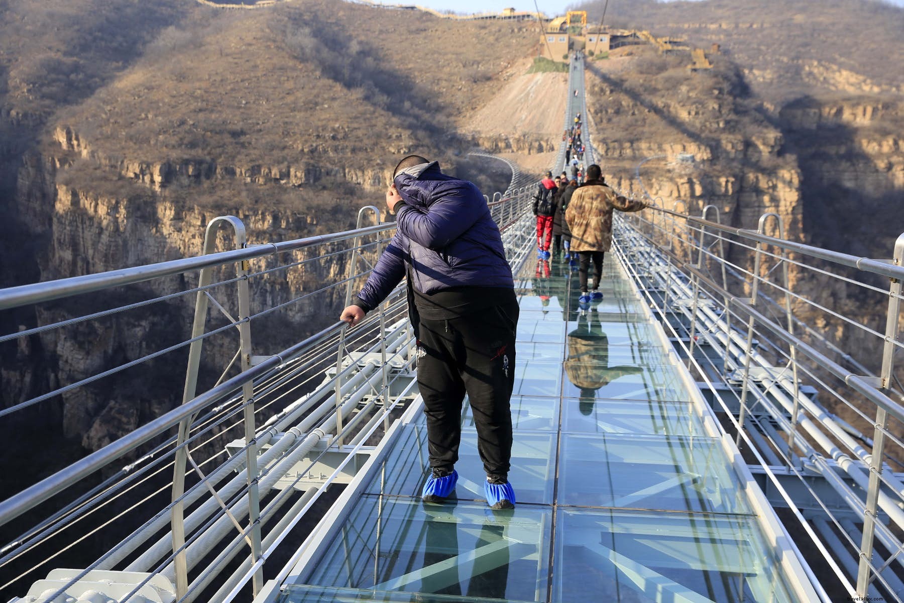 World s Longest Glass Bridge in China s Hebei Province: A 488-Meter Thrill 218 Meters High