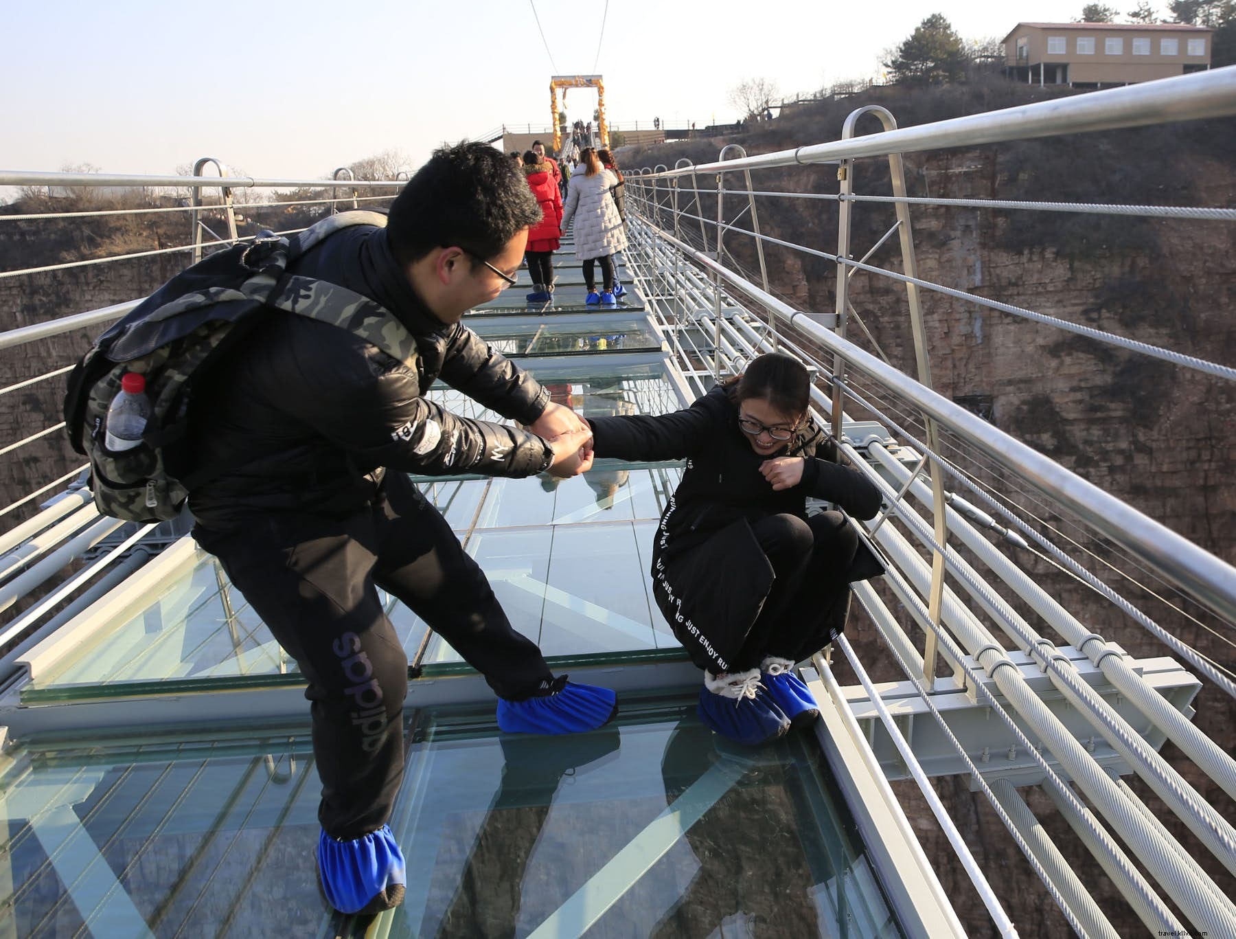 World s Longest Glass Bridge in China s Hebei Province: A 488-Meter Thrill 218 Meters High