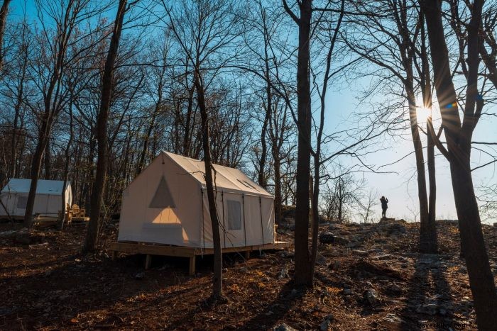 Elevated Glamping at Tentrr Campsites in West Virginia State Parks: Blackwater Falls, Hawks Nest & More