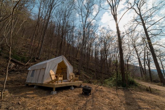 Elevated Glamping at Tentrr Campsites in West Virginia State Parks: Blackwater Falls, Hawks Nest & More