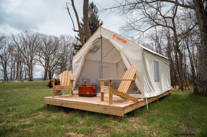 Elevated Glamping at Tentrr Campsites in West Virginia State Parks: Blackwater Falls, Hawks Nest & More
