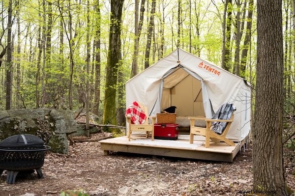 Elevated Glamping at Tentrr Campsites in West Virginia State Parks: Blackwater Falls, Hawks Nest & More
