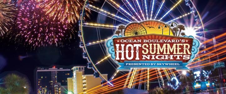 Free Hot Summer Nights: Family Fun on Myrtle Beach Boardwalk with Music, Fireworks & More