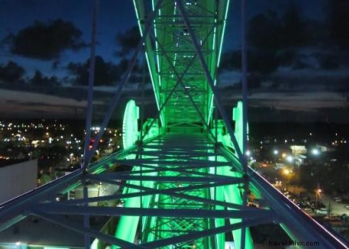Epic Myrtle Beach SkyWheel Proposal: Beach Luminaries Spell  Will You Marry Me? 