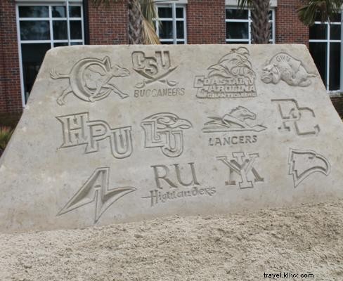 Spectacular 175-Ton Sand Sculpture Unveiled for Big South Championships in Myrtle Beach