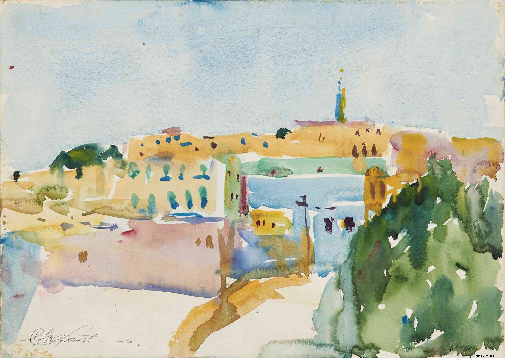  Place to Place : New Exhibition of American Drawings and Watercolors at Palmer Museum Explores Global Journeys