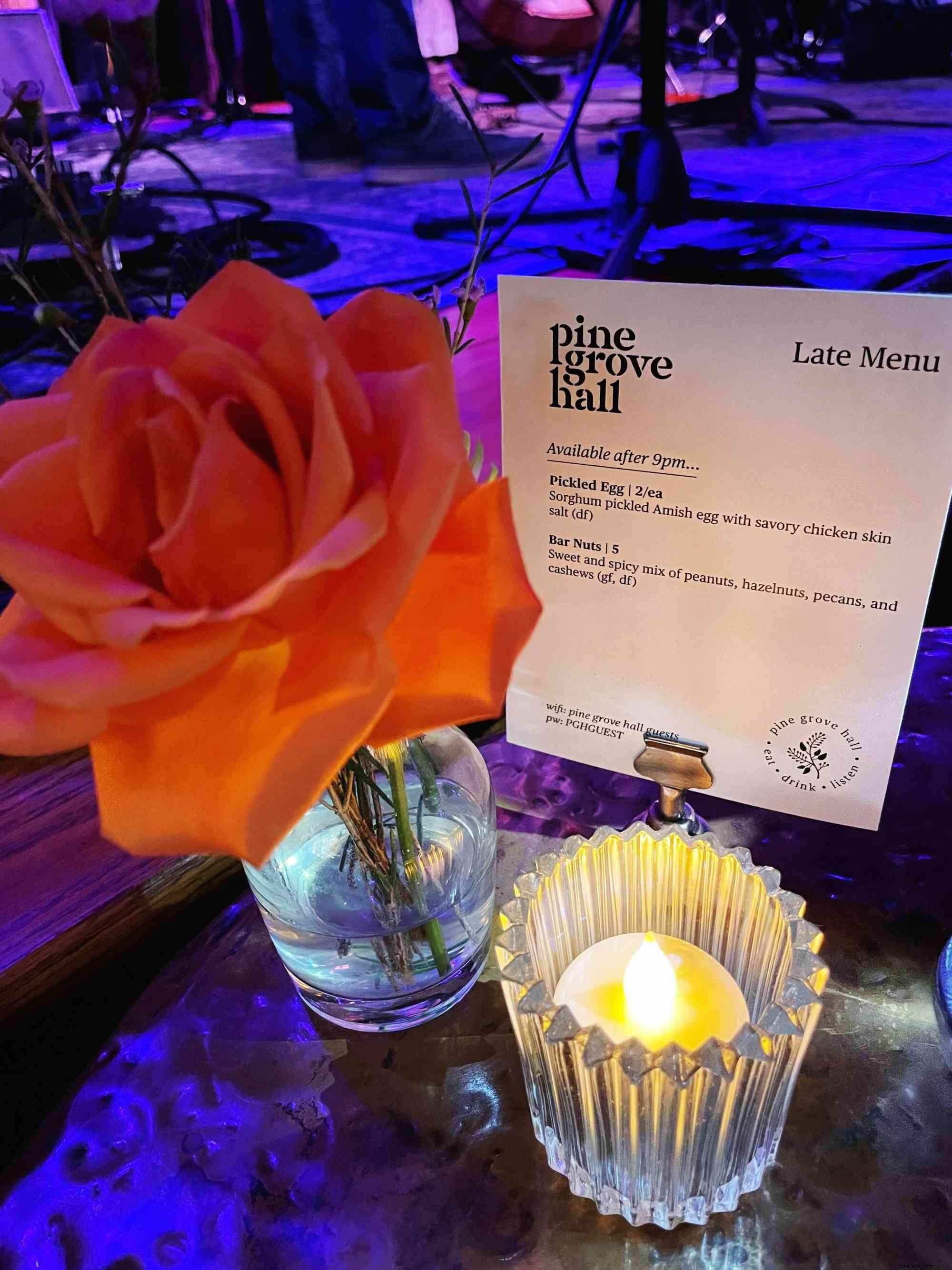 Pine Grove Hall’s Exceptional Drinks Perfectly Complement Food and Entertainment