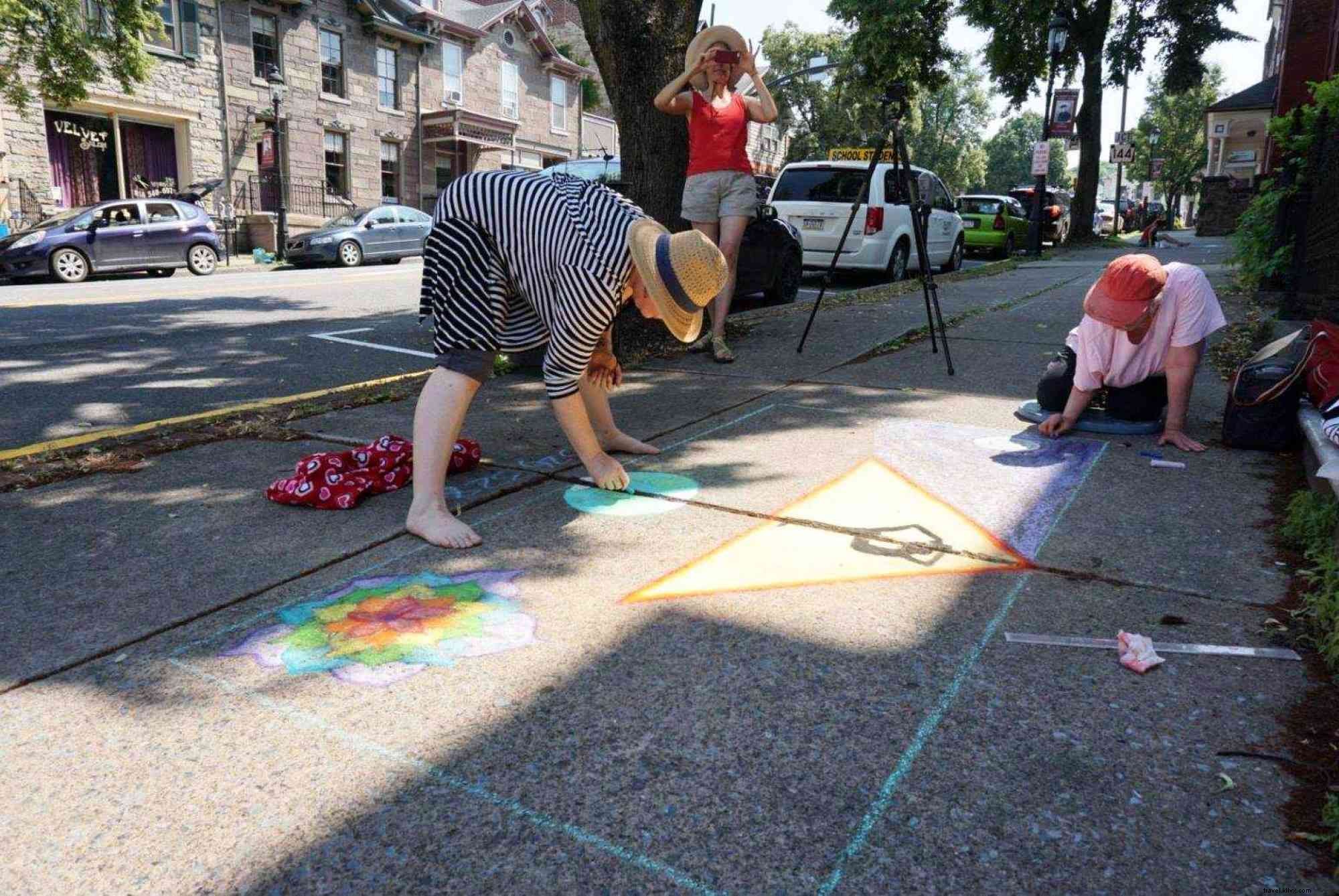 Chalk the Walk, Live Music & More: Friday in the  Fonte on July 30th in Bellefonte