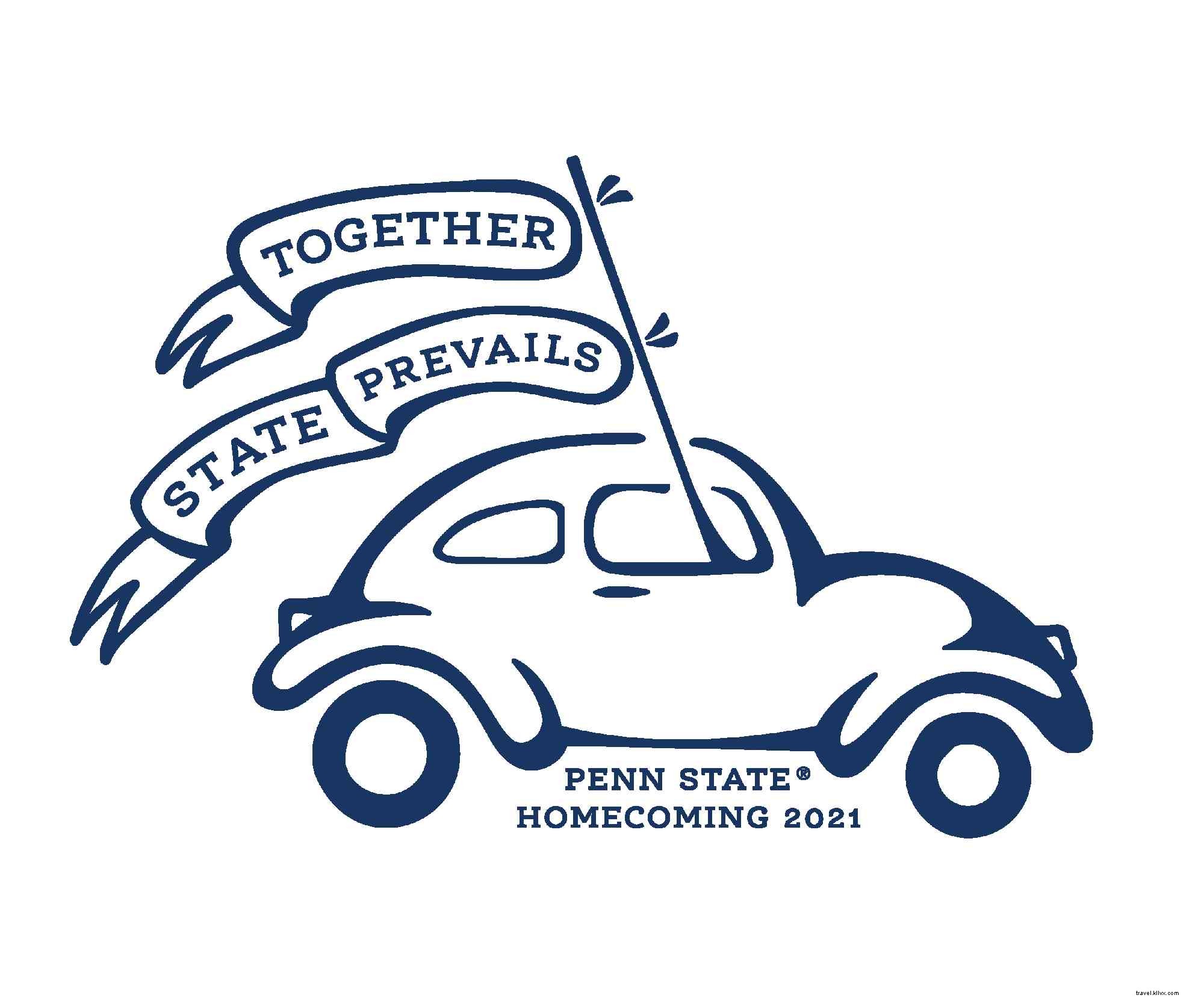 Penn State Homecoming Unveils 2021 Logo:  Together, State Prevails 