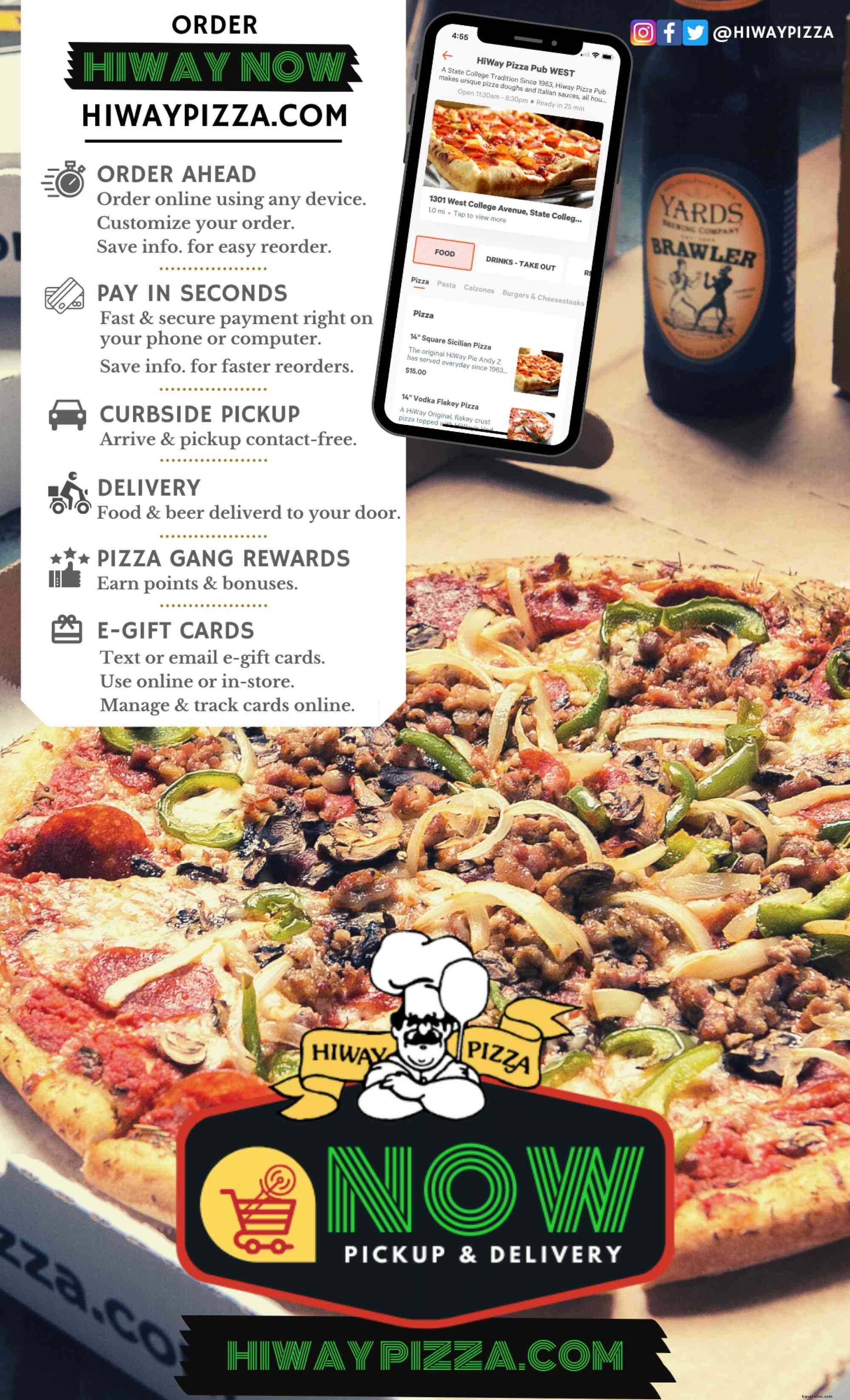 HiWay Pizza: State College Icon Masters Tech-Driven Delivery and Carryout During COVID