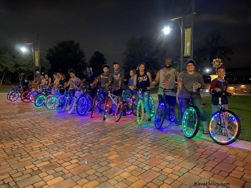 Lake City Cruisers: Glow-in-the-Dark Bikes Illuminating Lake Charles Night Rides