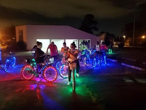 Lake City Cruisers: Glow-in-the-Dark Bikes Illuminating Lake Charles Night Rides