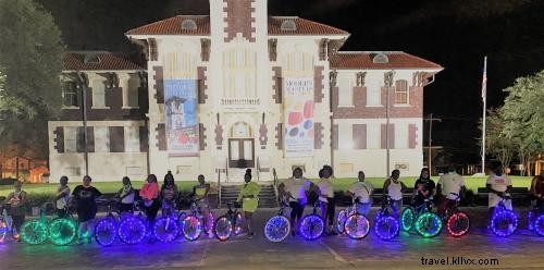 Lake City Cruisers: Glow-in-the-Dark Bikes Illuminating Lake Charles Night Rides