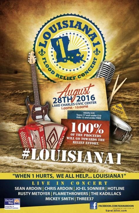 Louisiana Strong: Flood Relief Concert in Lake Charles, LA