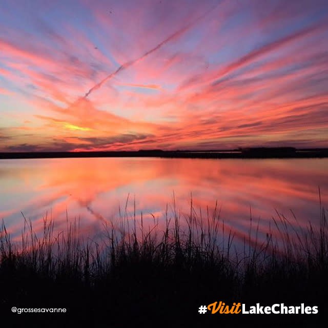 Breathtaking Grosse Savanne Sunset: #VisitLakeCharles Photo of the Month Winner