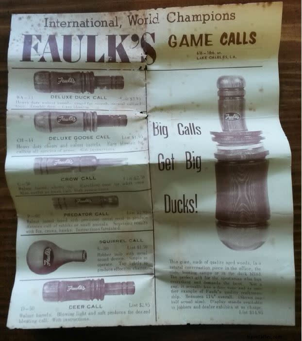 Faulk’s Game Calls: Lake Charles  Legendary Family-Owned Duck Call Manufacturer