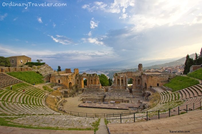 Taormina s Ancient Greek Theatre at Sunset: A Sicilian Masterpiece