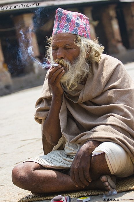 Serene Holy Man at Pashupatinath Temple, Kathmandu, Nepal