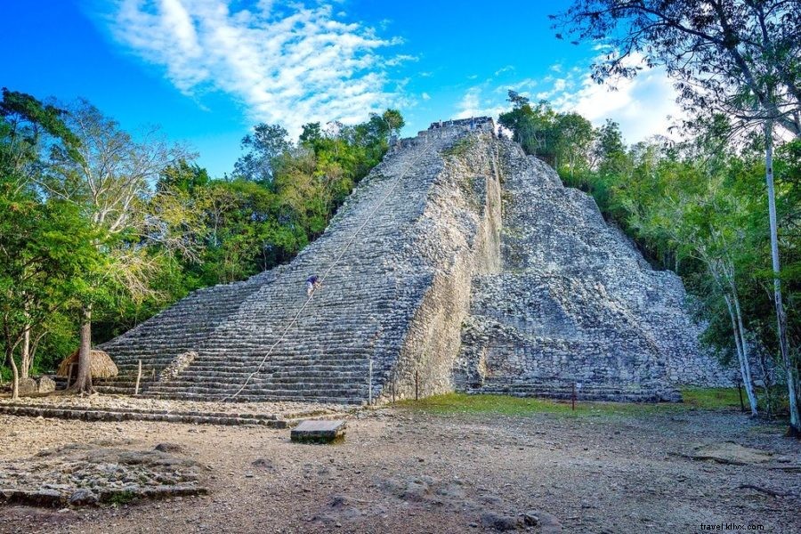 Climbing Nohoch Mul Pyramid at Coba: Ultimate Guide to the Ancient Mayan Ruins
