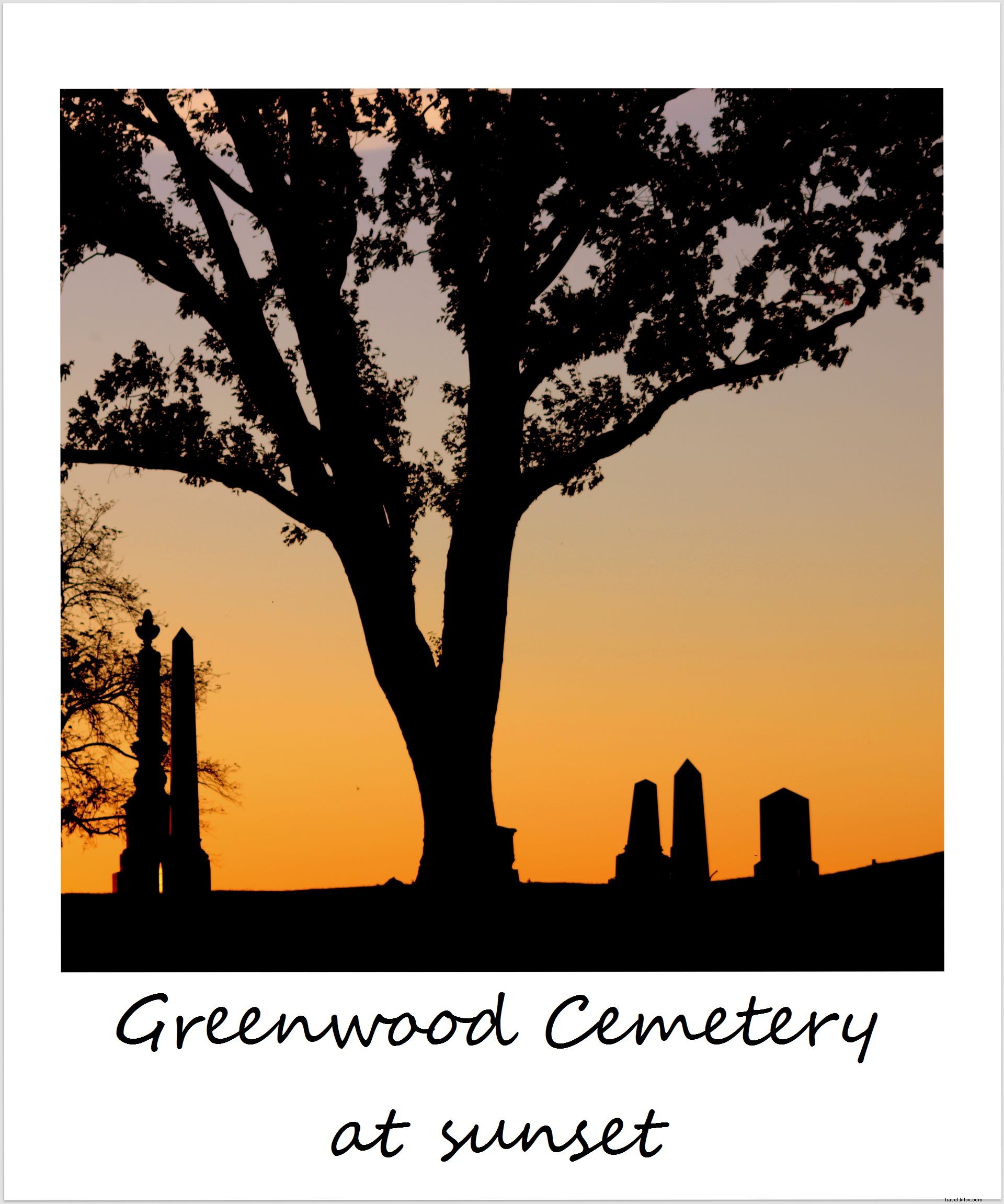Polaroid of the Week: Breathtaking Sunset at Green-Wood Cemetery, Brooklyn