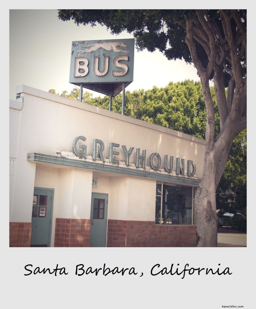 Polaroid of the Week: Deserted Greyhound Station in Santa Barbara, California