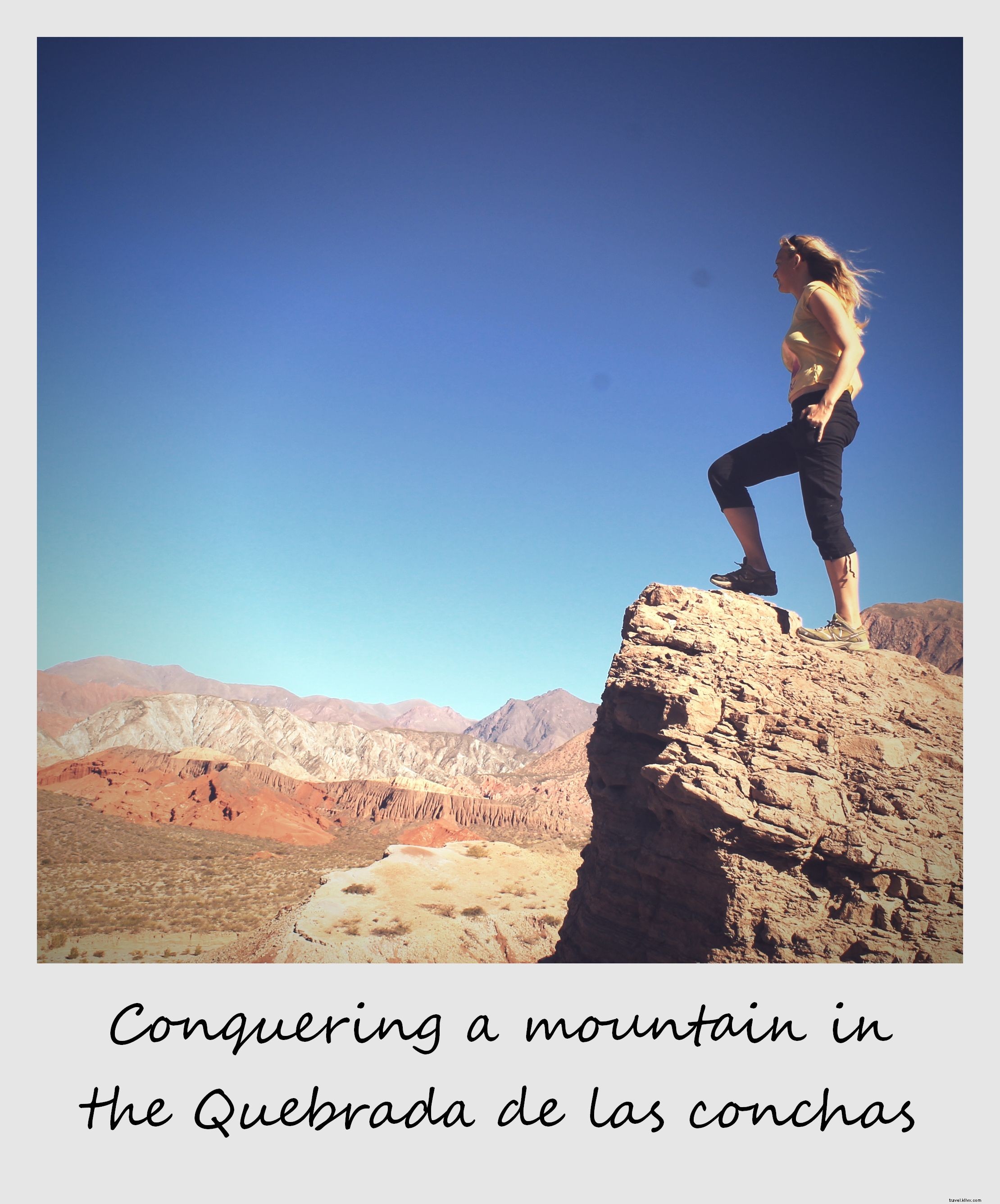 Polaroid of the Week: Conquering a Mountain in Argentina s Stunning Quebrada de las Conchas