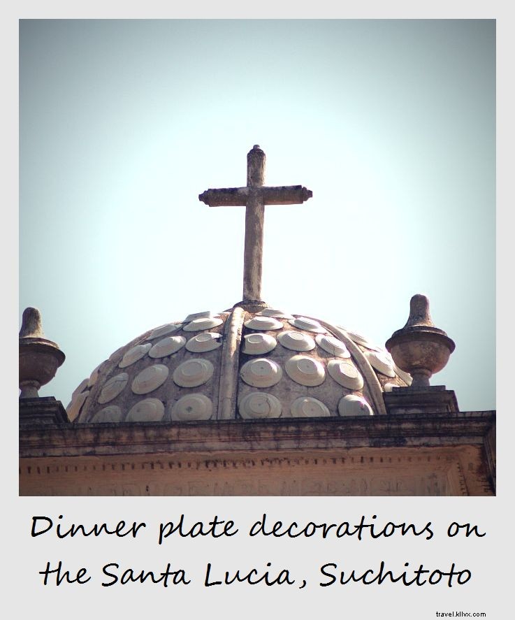Polaroid of the Week: Dinner Plates Adorning Iglesia Santa Lucía s Roofs in Suchitoto, El Salvador
