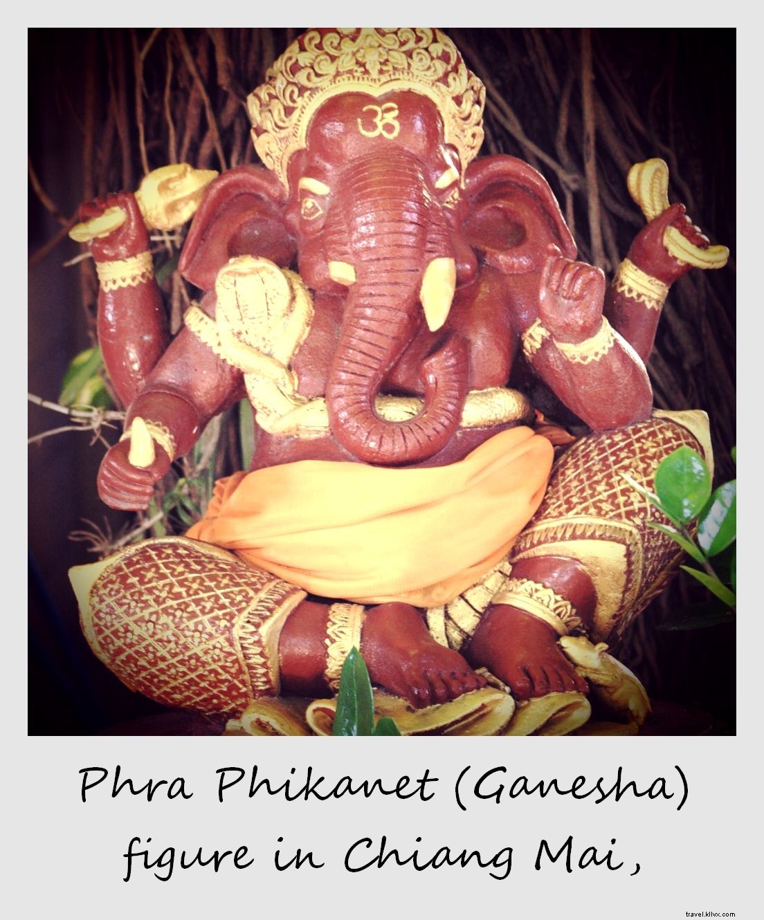 Weekly Polaroid: Phra Phikanet (Ganesha) Shrine in Chiang Mai, Thailand