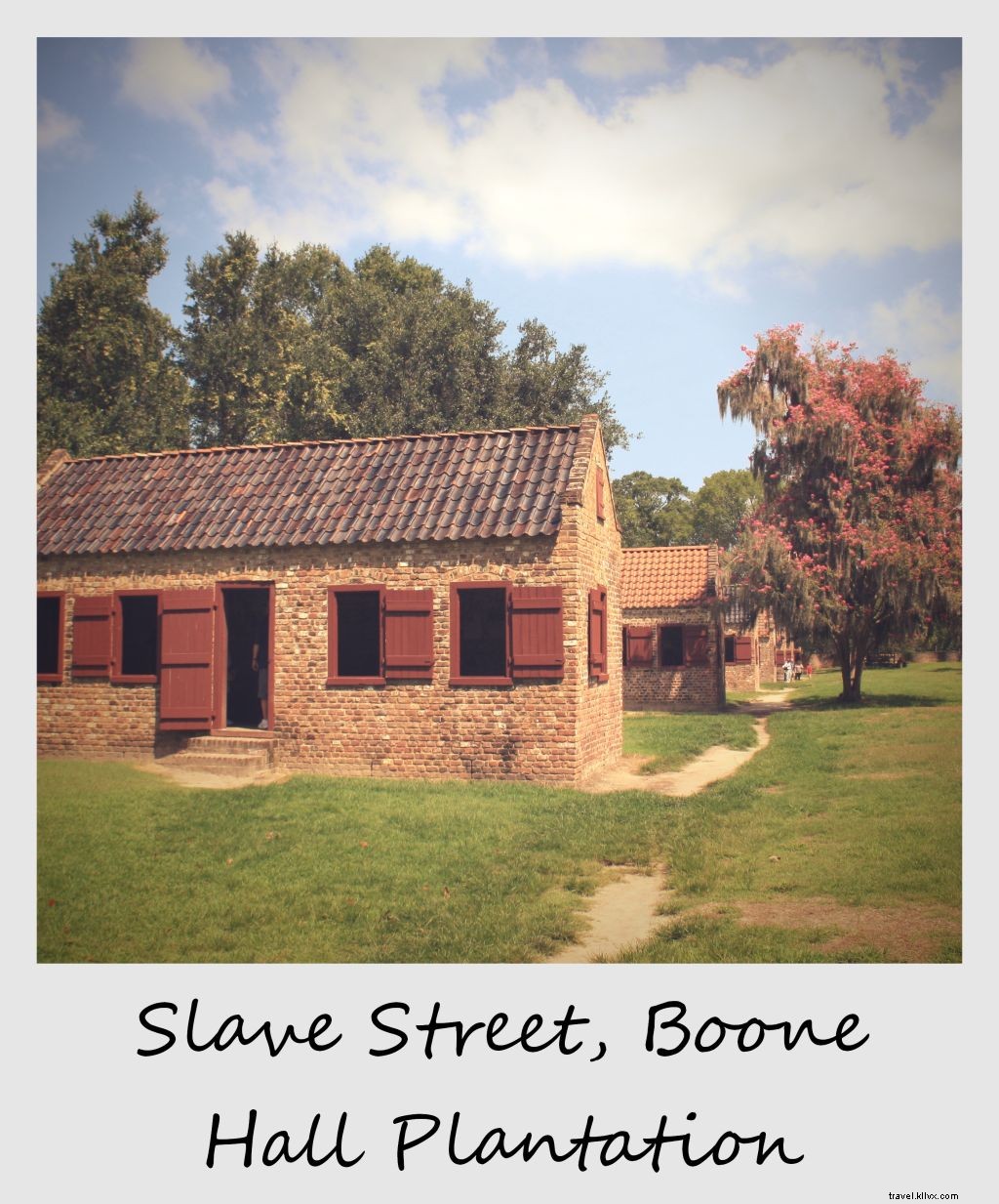Polaroid of the Week: Exploring Slave Street at Historic Boone Hall Plantation