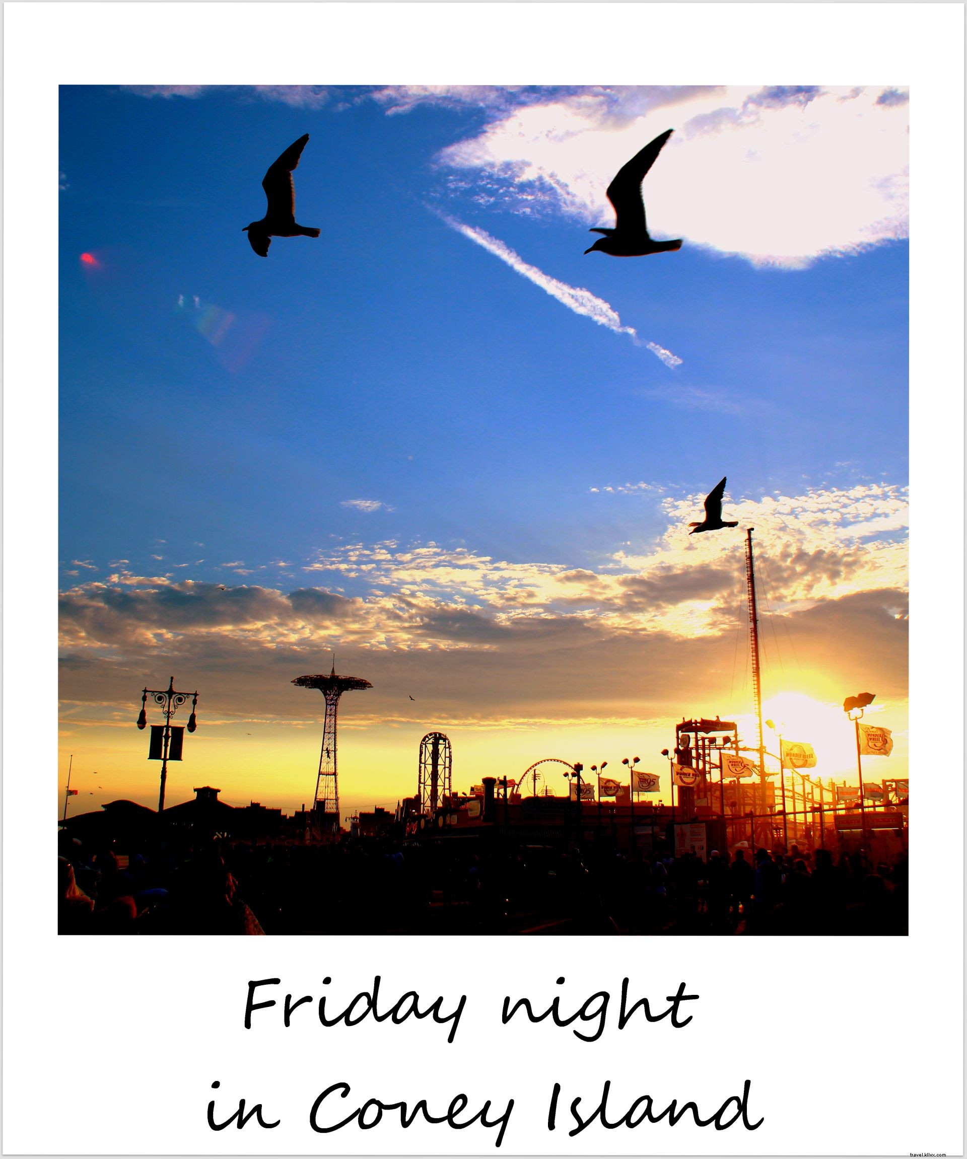 Polaroid of the Week: Vibrant Summer Night Fireworks at Coney Island