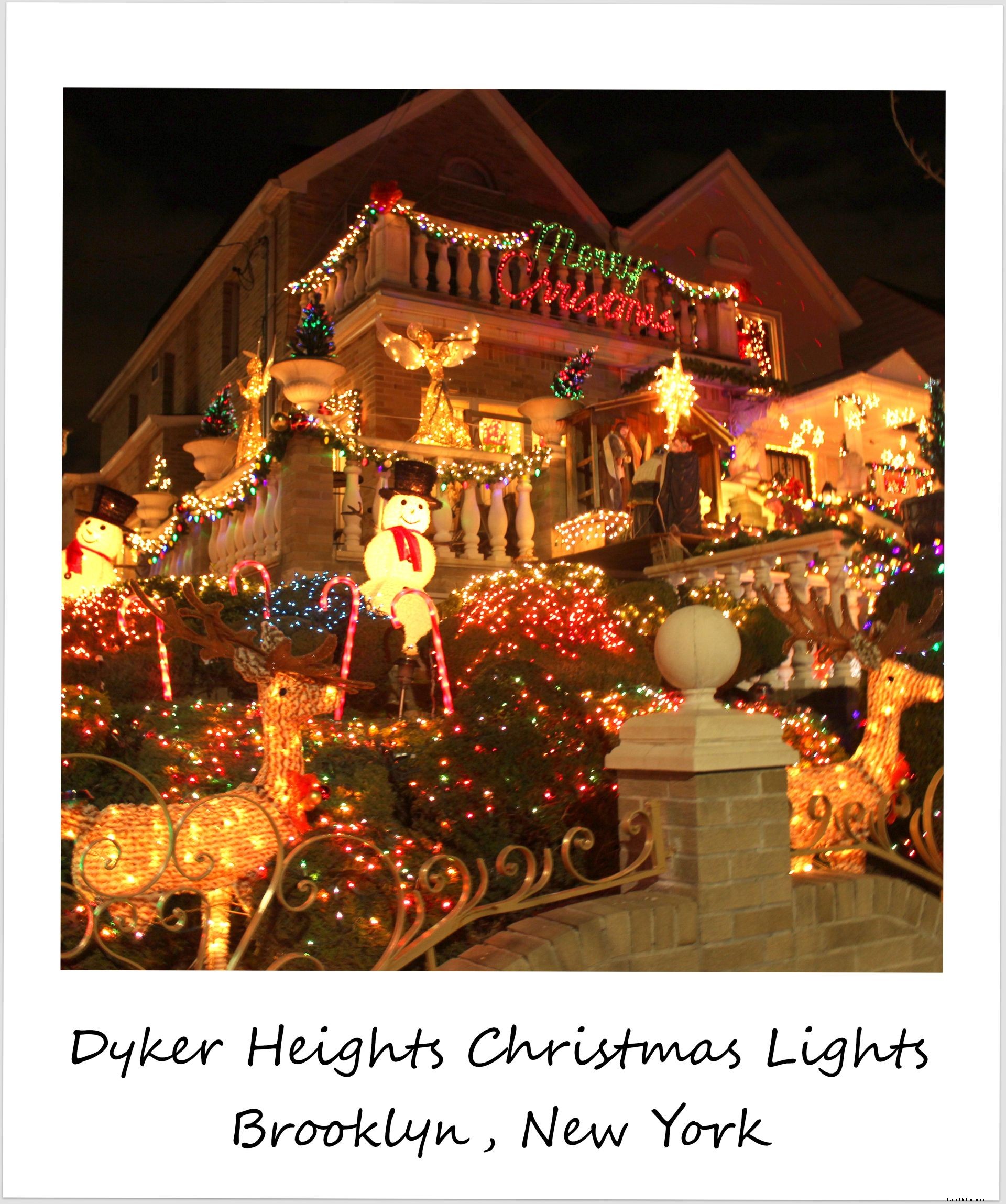 Polaroid of the Week: Dyker Heights  Spectacular Christmas Lights in Brooklyn