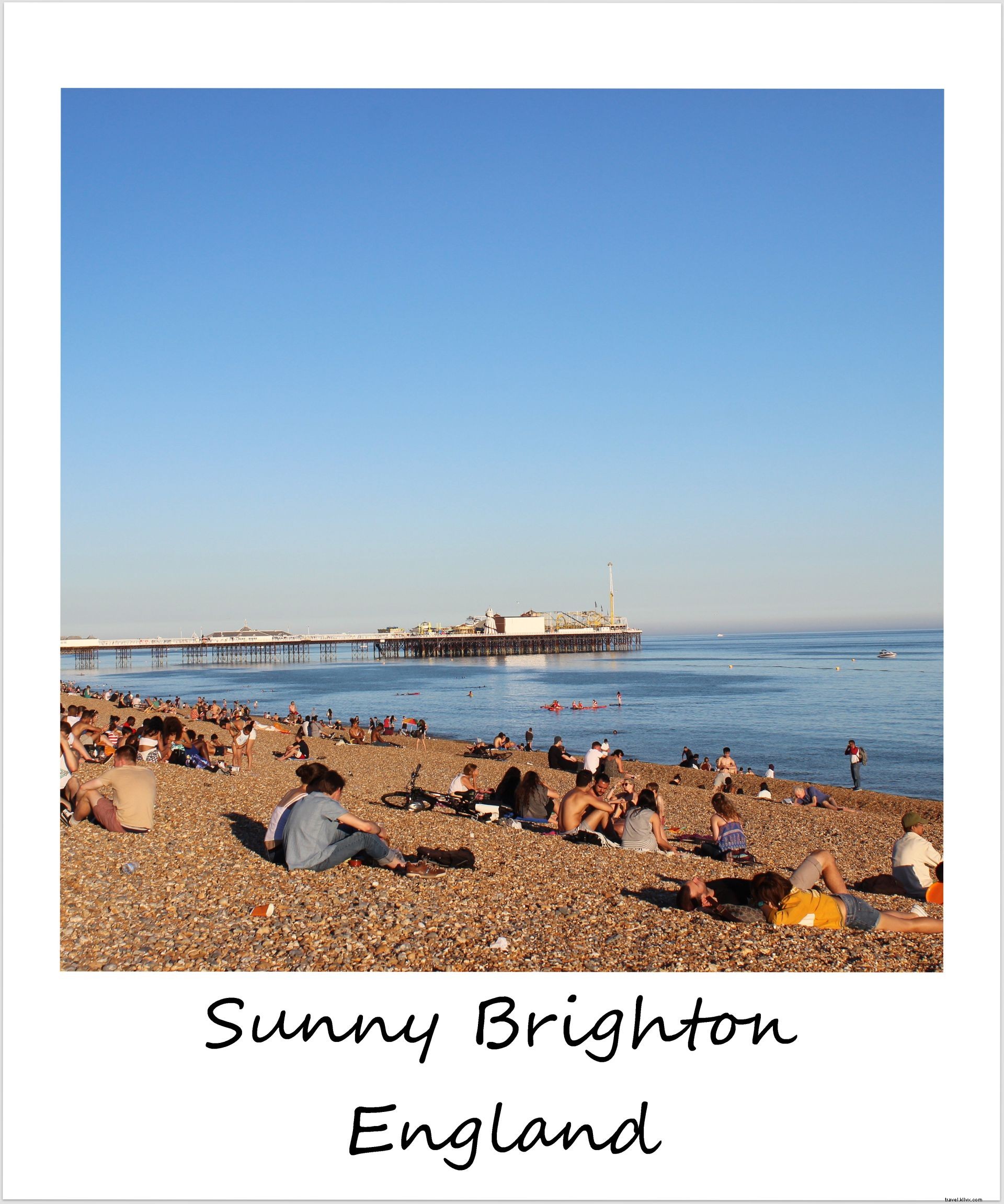 Polaroid of the Week: Sunny Beach Day in Brighton, England