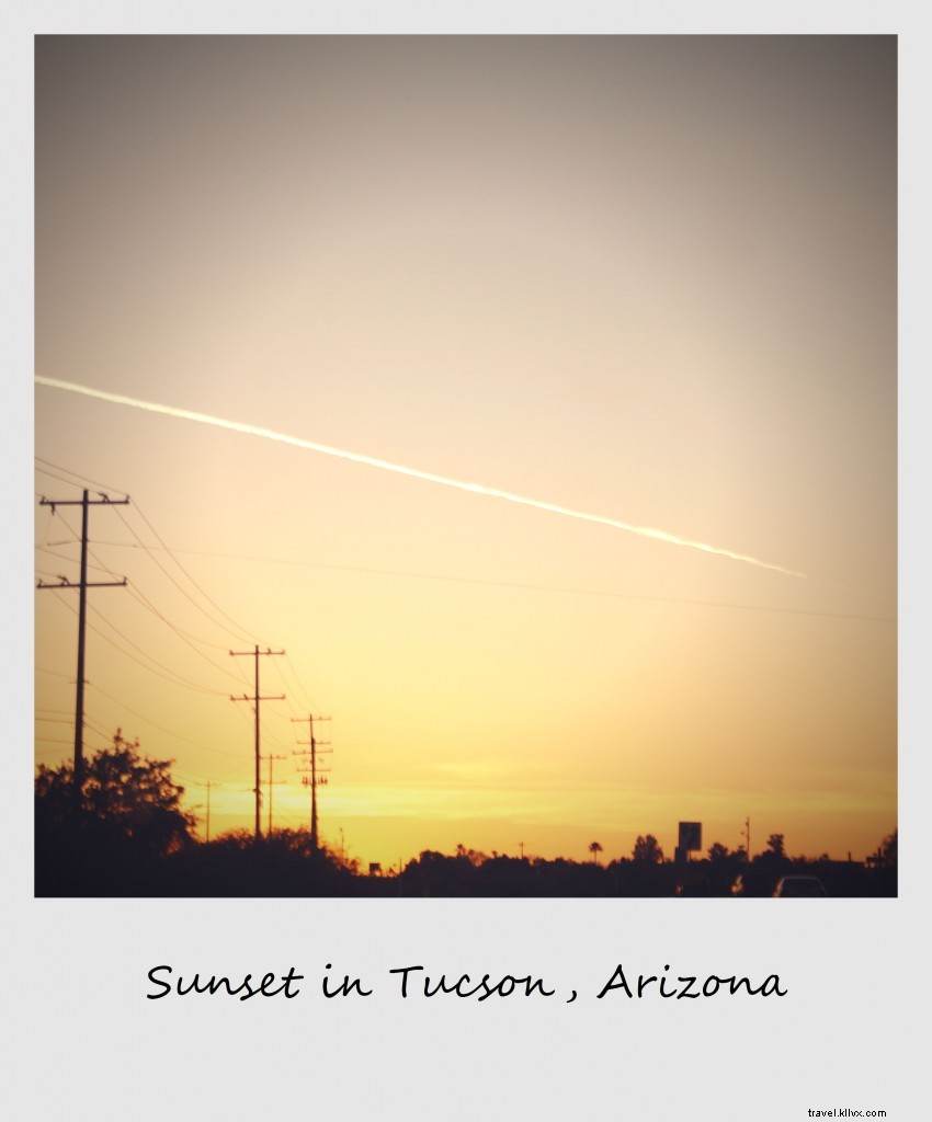 Polaroid of the Week: Captivating Sunset Over Tucson, Arizona