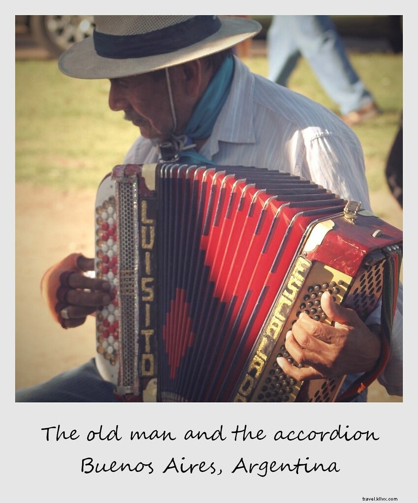 Polaroid of the Week: Accordion Player Captivates at Buenos Aires  Feria de Mataderos