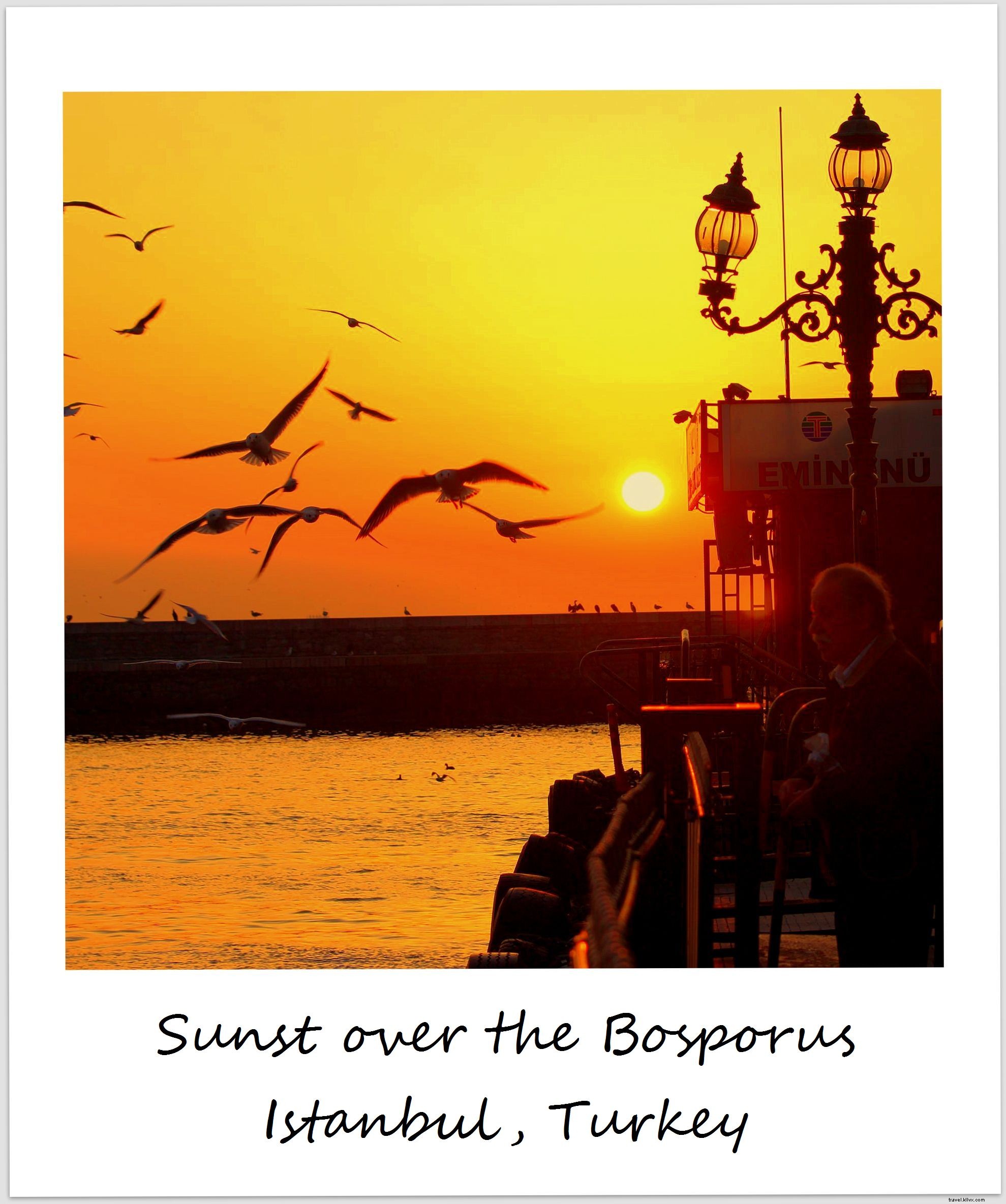 Polaroid of the Week: Breathtaking Sunset Over the Bosphorus in Istanbul, Turkey