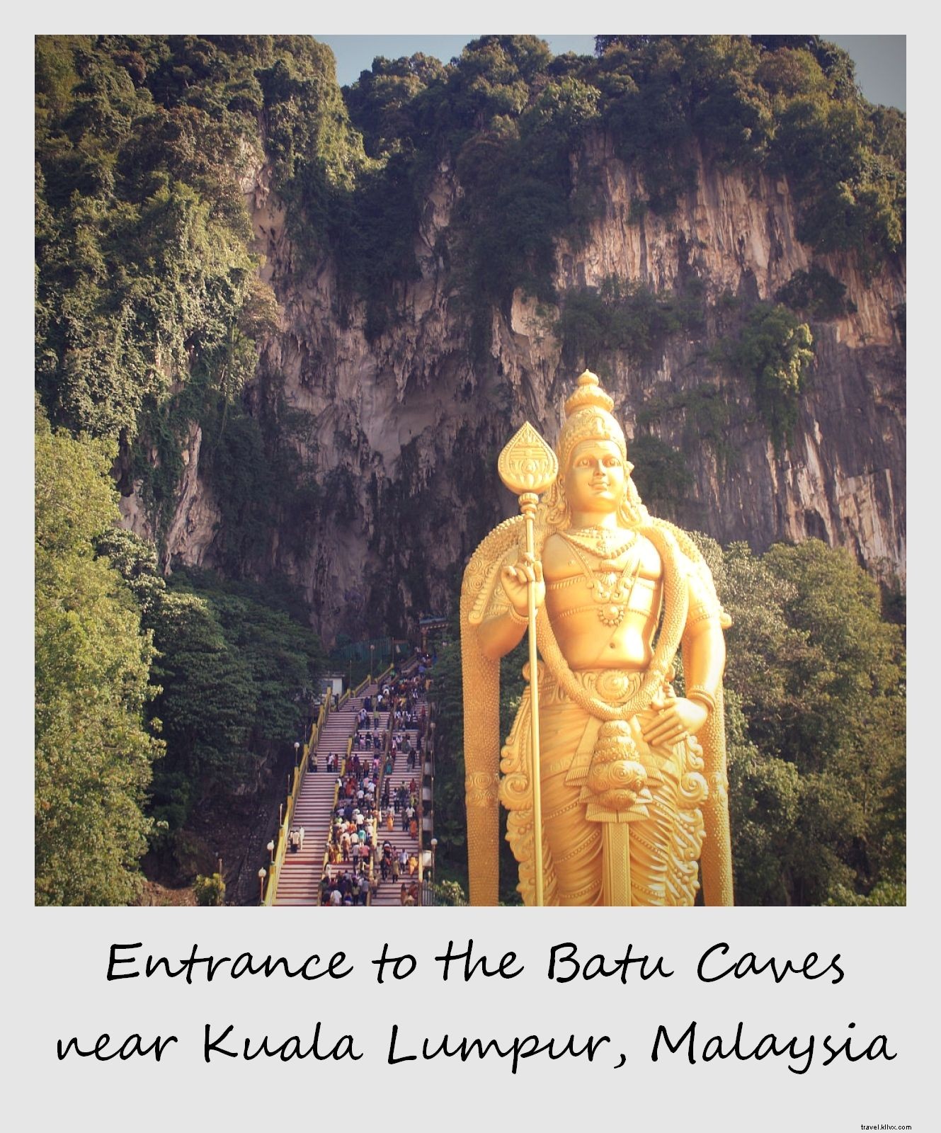 Polaroid of the Week: Majestic Entrance to Batu Caves Near Kuala Lumpur, Malaysia