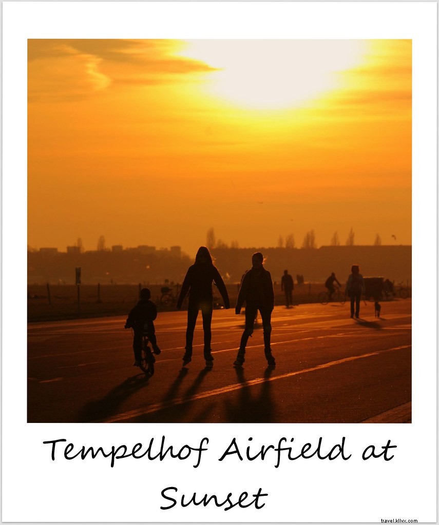 Polaroid of the Week: Breathtaking Sunset Over Tempelhof Airfield Park, Berlin