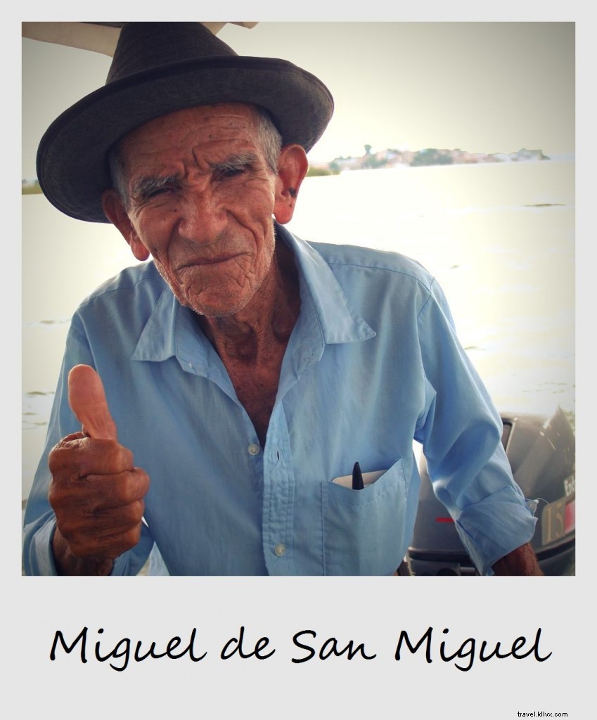 Polaroid of the Week: Meeting Miguel de San Miguel on Lake Petén Itzá