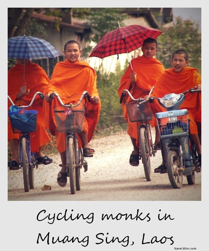 Photo of the Week: Cycling Monks in Muang Sing, Laos – Insights into Buddhist Life