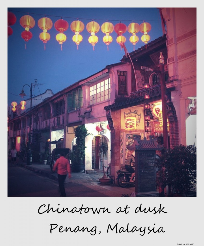 Polaroid of the Week: Serene Chinatown at Dusk in Penang, Malaysia
