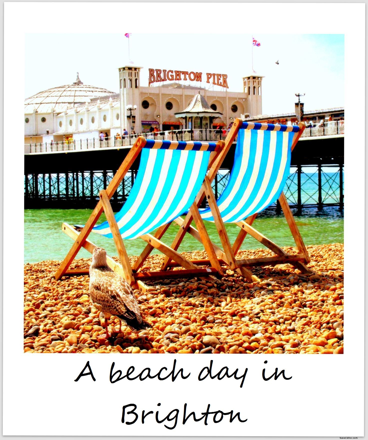 Polaroid of the Week: A Perfect Sunny Beach Day in Brighton