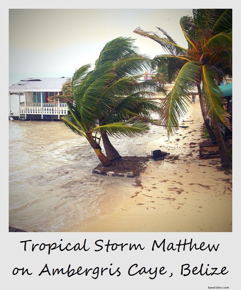 Polaroid of the Week: Encountering Tropical Depression Matthew in Belize