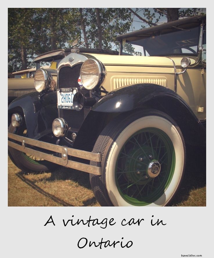 Polaroid of the Week: Vintage Cars Steal the Show in Merrickville, Ontario