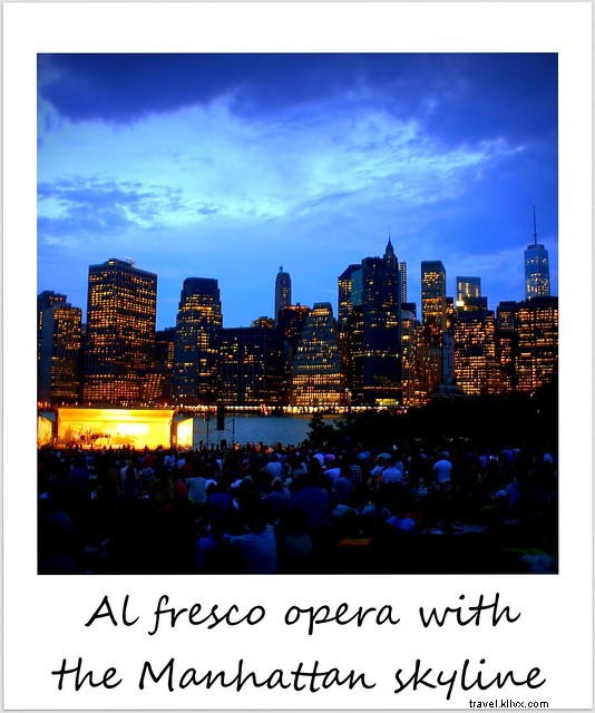 Polaroid of the Week: Al Fresco Opera Against the Iconic Manhattan Skyline