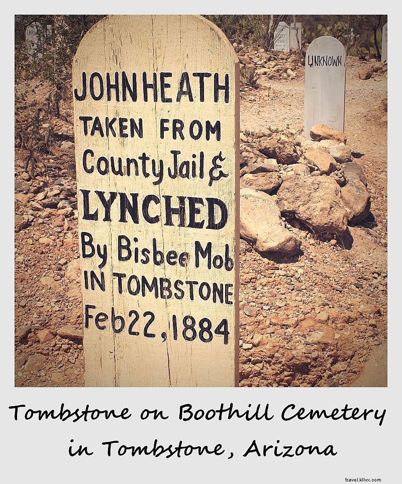 Polaroid of the Week: Historic Tombstone at Boothill Graveyard, Tombstone, Arizona