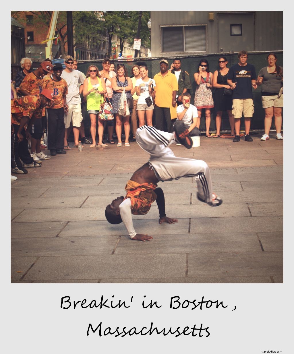 Polaroid of the Week: Gravity-Defying Breakdancers Energize Boston Streets
